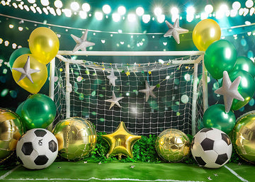 Avezano Football Party for Kids Photography Background