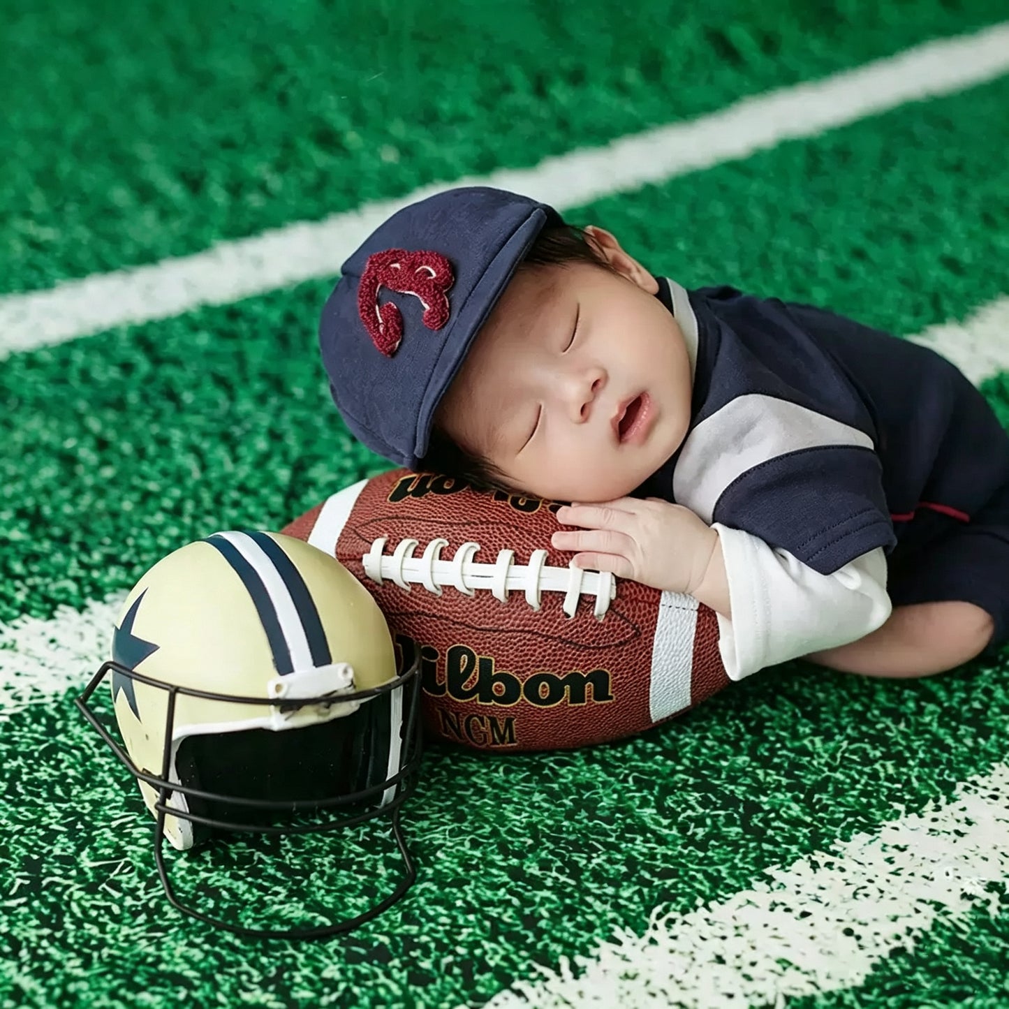 Avezano Newborn Rugby Theme Sports Photography Prop Set