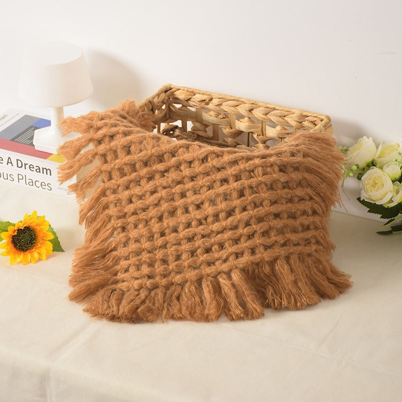 Avezano Baby Photo Shoot Prop Knitted Blanket Newborn Photography Rug