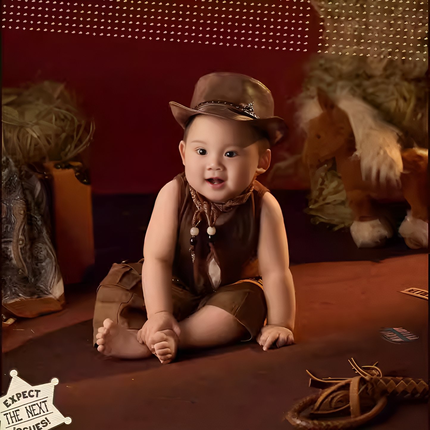 Avezano Western Cowboy Themed Clothing and Props for Photography