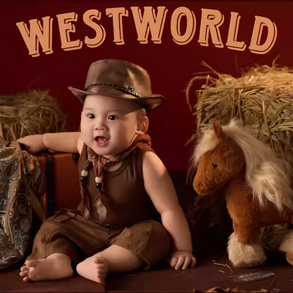 Avezano Western Cowboy Themed Clothing and Props for Photography