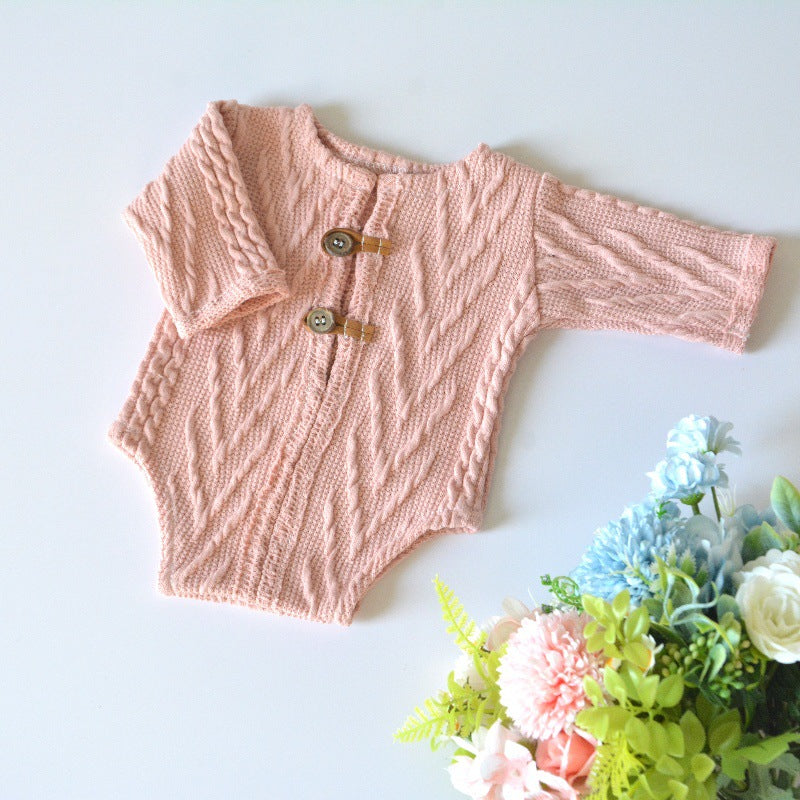 Avezano Knitted Romper For Newborn Photography