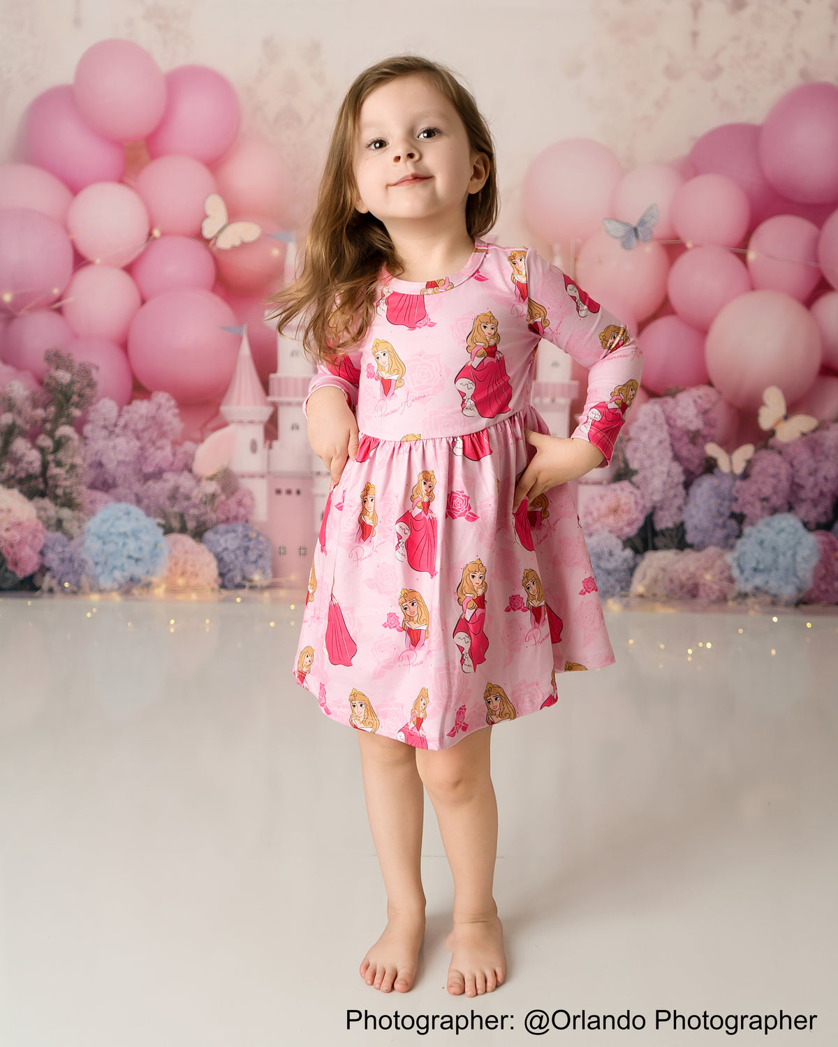 Avezano Magical Pink Castle Princess Cakesmash Photography Backdrop