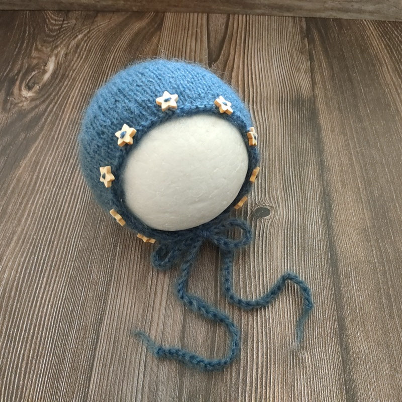 Avezano Newborn Mohair Star Hat Photography Prop
