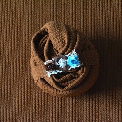 Avezano Stretchy Wrap Blanket and Pillow Newborn Photography Prop Set