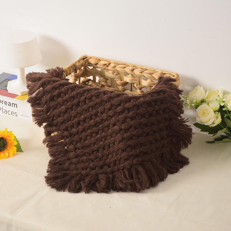 Avezano Baby Photo Shoot Prop Knitted Blanket Newborn Photography Rug