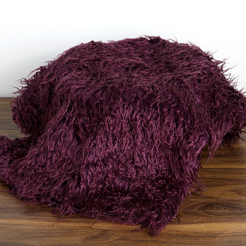Avezano Long Fur Newborn Photography Blanket Prop