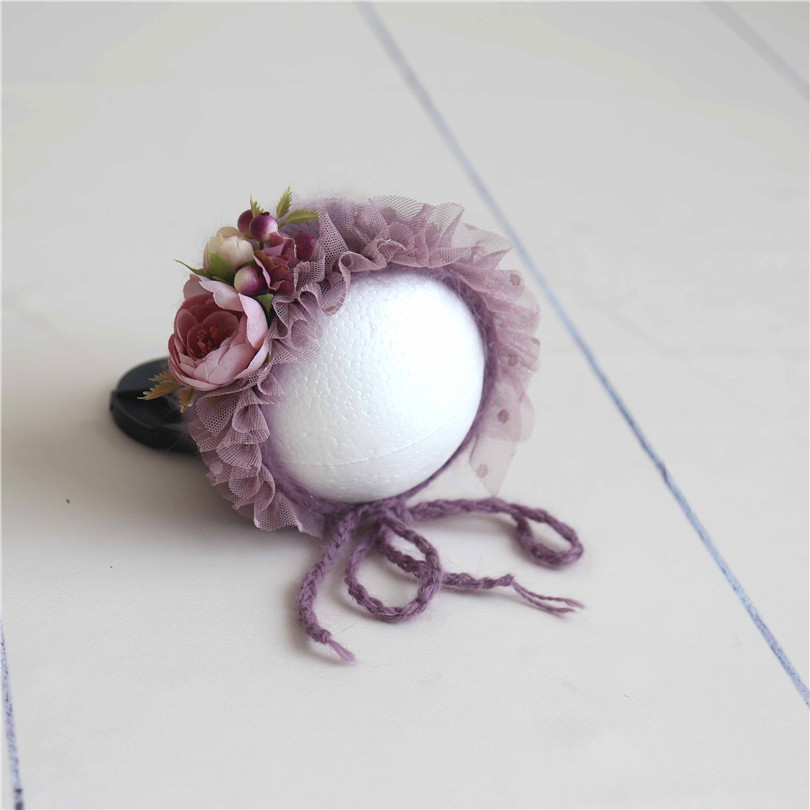 Avezano Newborn Flower Hat and Berry Bonnet Photo Prop
