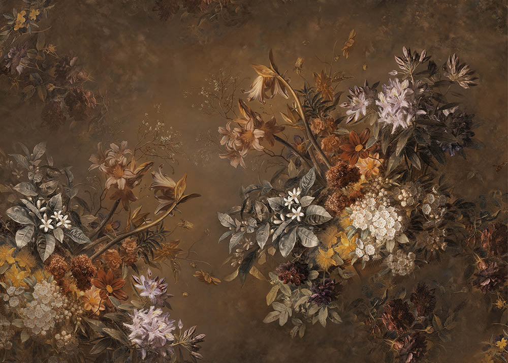 Toile de fond pour photographie de fleurs en pot et de portes printanières d'Avezano