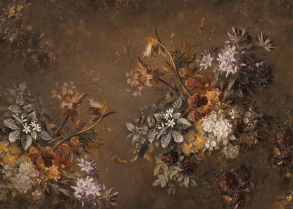 Toile de fond pour photographie de fleurs en pot et de portes printanières d'Avezano