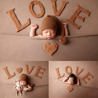 Avezano Baby Photography Goodnight Hat Bear Hat Doll Set