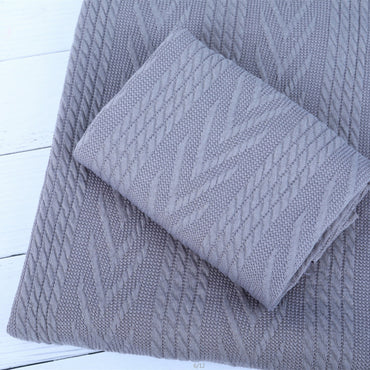 Avezano Knitted Cable Newborn Photography Blanket Photo Prop
