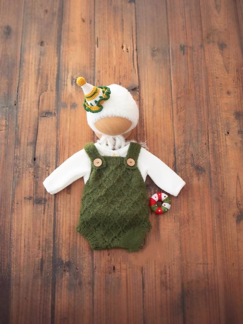 Avezano Newborn Christmas Outfit Set Baby Photography Prop
