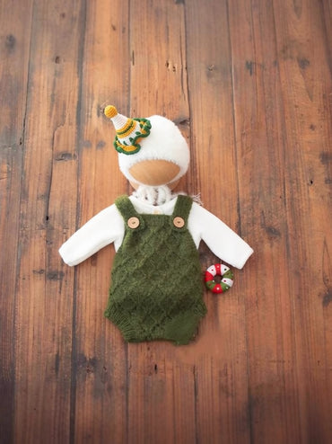 Avezano Newborn Christmas Outfit Set Baby Photography Prop
