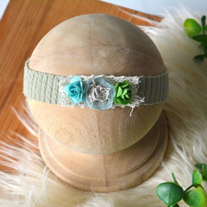 Avezano Floral Newborn Headband Photography Prop