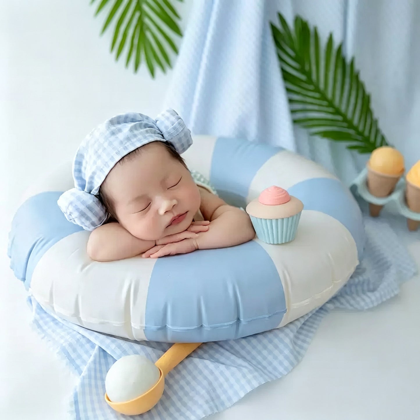 Avezano Summer Newborn Swimsuit Photography Prop Set