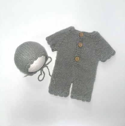 Avezano Knit Newborn Photography Outfit Set