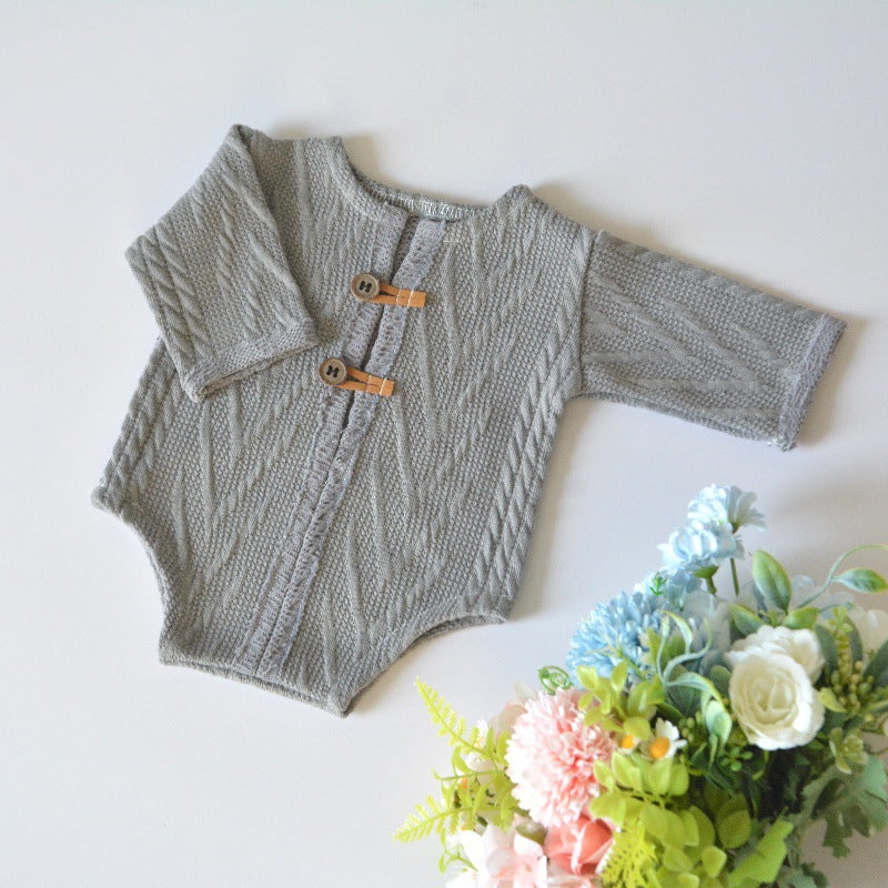 Avezano Knitted Romper For Newborn Photography