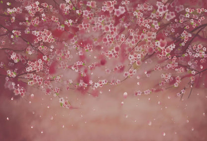 VIP Clearance Sale Avezano Pink Cherry Blossom Photography Backdrop