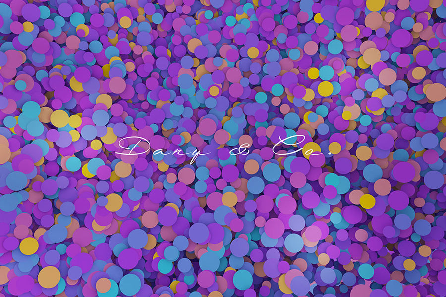 Avezano Purple Birthday Party Photography Backdrop Designed By Danyelle Pinnington-AVEZANO