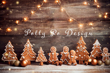 Avezano Christmas Cookies Photography Backdrop Designed By Polly Ro Design-AVEZANO
