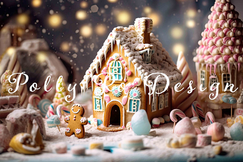 Avezano Cookie Candy House Party Birthday Photography Backdrop Designed By Polly Ro Design-AVEZANO