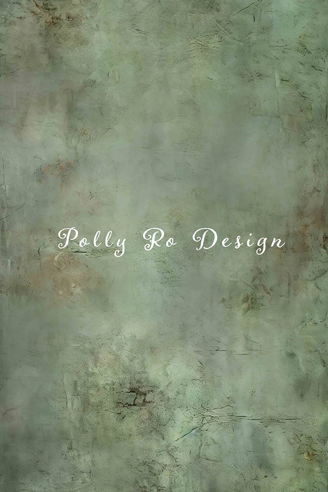 Avezano Green Abstract Portrait Photography Backdrop Designed By Polly Ro Design-AVEZANO