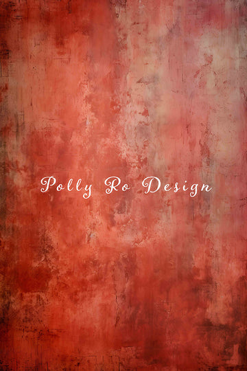 Avezano Red Abstract Portrait Photography Backdrop Designed By Polly Ro Design-AVEZANO