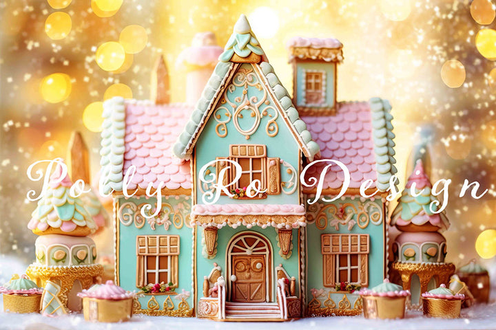 Avezano Colorful Candy House Photography Backdrop Designed By Polly Ro Design-AVEZANO