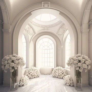 Avezano White Castle Room Photography Backdrop Designed By Angela Forker-AVEZANO