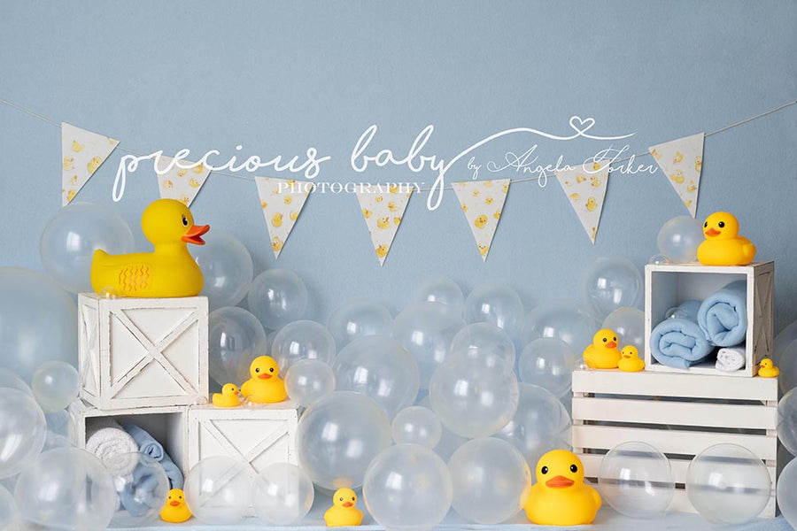 Avezano Rubber Duckie Summer Cake Smash Photography Backdrop Designed By Angela Forker