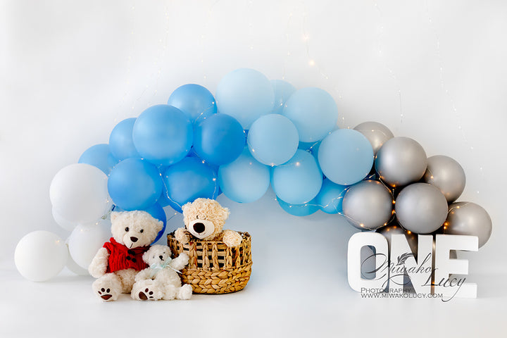 Avezano Baby Birthday One Balloon Backdrop for Photography By Miwako Lucy Photography-AVEZANO