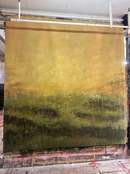 Avezano Golden Meadow Hand Painted Canvas Photography Backdrop