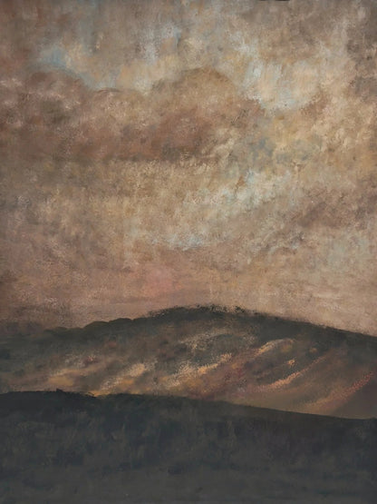 Avezano Moody Mountain Sunset Hand Painted Canvas Photography Backdrop
