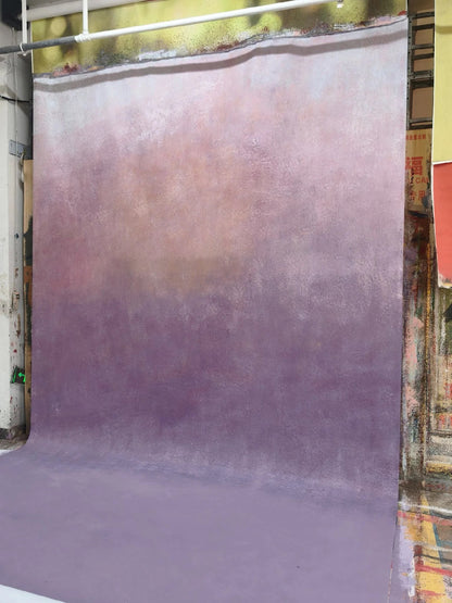Avezano Lavender Purple Textured Hand Painted Canvas Photography Backdrop