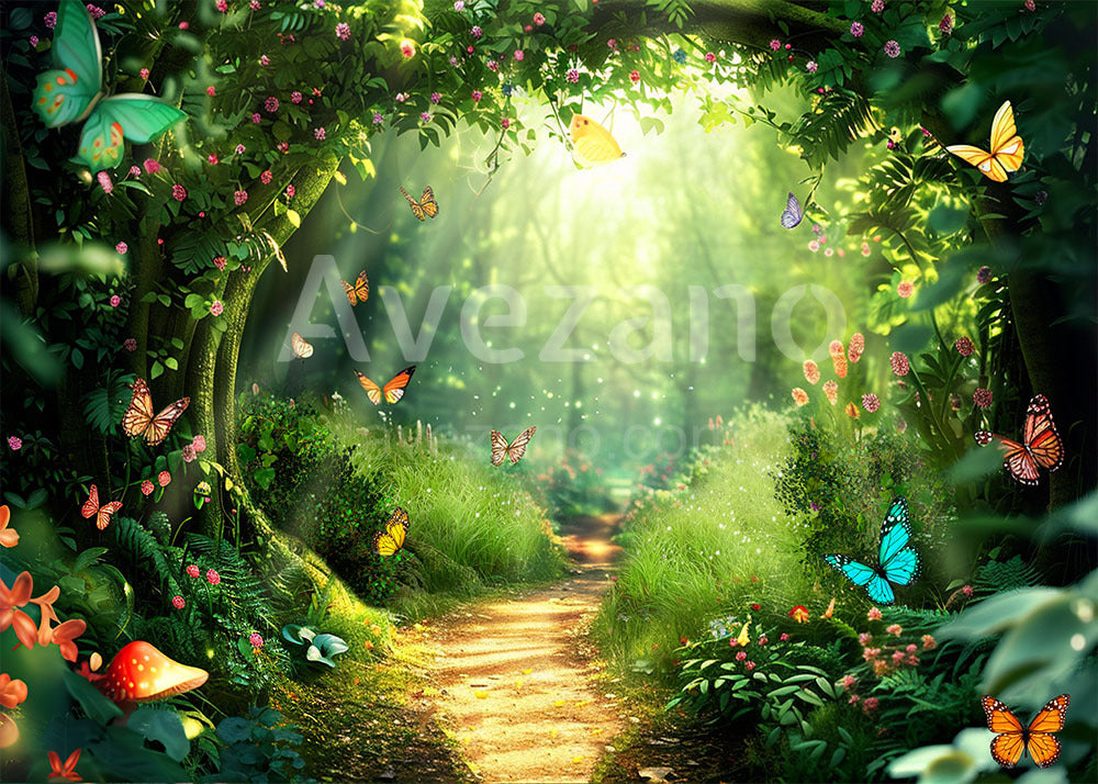 Toile de fond pour photographie de fleurs en pot et de portes printanières d'Avezano