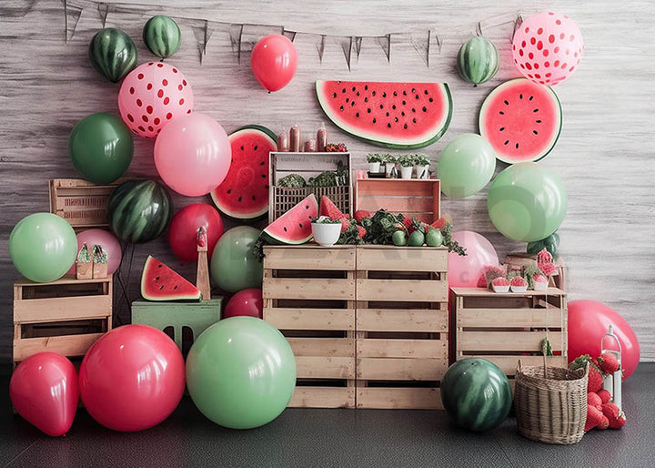 Avezano Summer Watermelon Theme Photography Background-AVEZANO