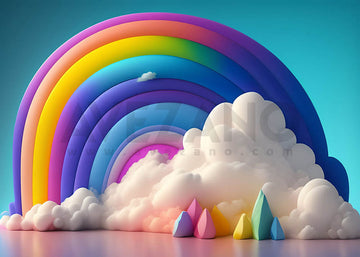 Avezano Rainbows and Clouds Theme Photography Background-AVEZANO