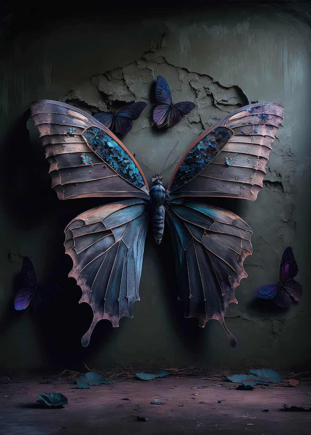 Special Offers Avezano Black Butterfly Wings Photography Backdrop