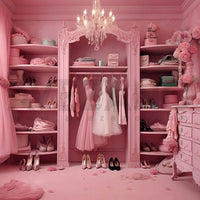 Avezano Pink Barbie Room Dress Photography Background-AVEZANO