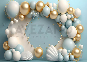 Avezano Pearl Balloon Birthday Party Photography Background