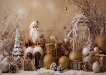 Avezano Christmas Santa Claus Gift Photography Backdrop