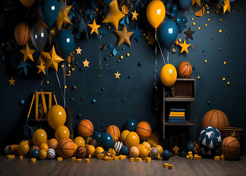 Avezano Star Balloon Party Photography Background
