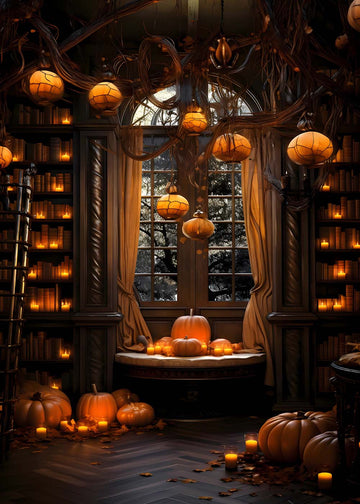 Avezano Autumn Pumpkin Interior Photography Backdrop