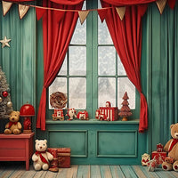 Avezano Christmas Gift Banner Room Photography Backdrop