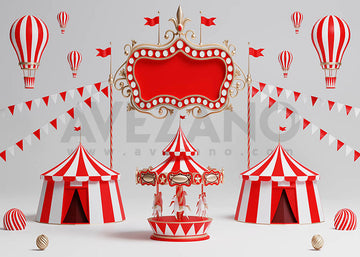 Avezano Hot Air Balloon Cakesmash Birthday Photography Background