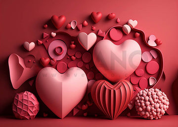 Avezano Pink Love Decoration Backdrop For Valentine'S Day Photography