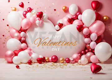 Avezano Valentine's Day Balloon Backdrop For Valentine'S Day Photography