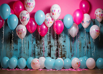 Avezano Graffiti Walls and Balloons Birthday Cake Smash Photography Background