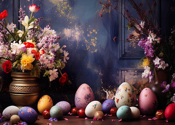 Avezano Easter Egg Painting Art Photography Backdrop